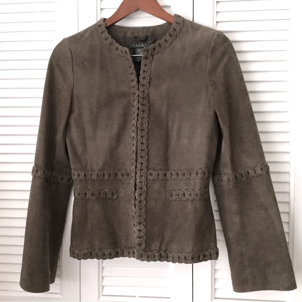 Laundry by Shelli Seagal suede blazer, tobacco color, size small